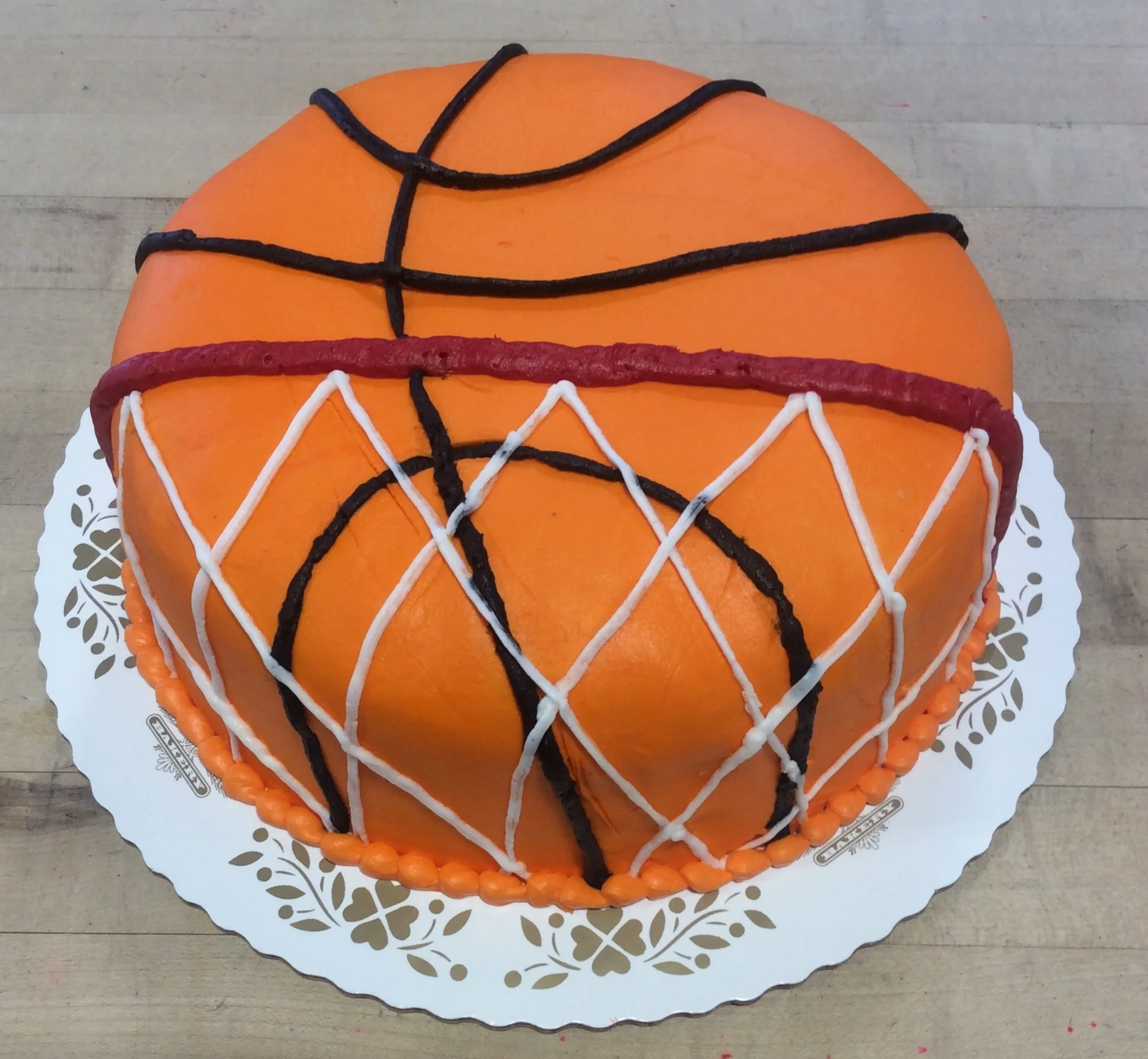 Basketball with Net Cake