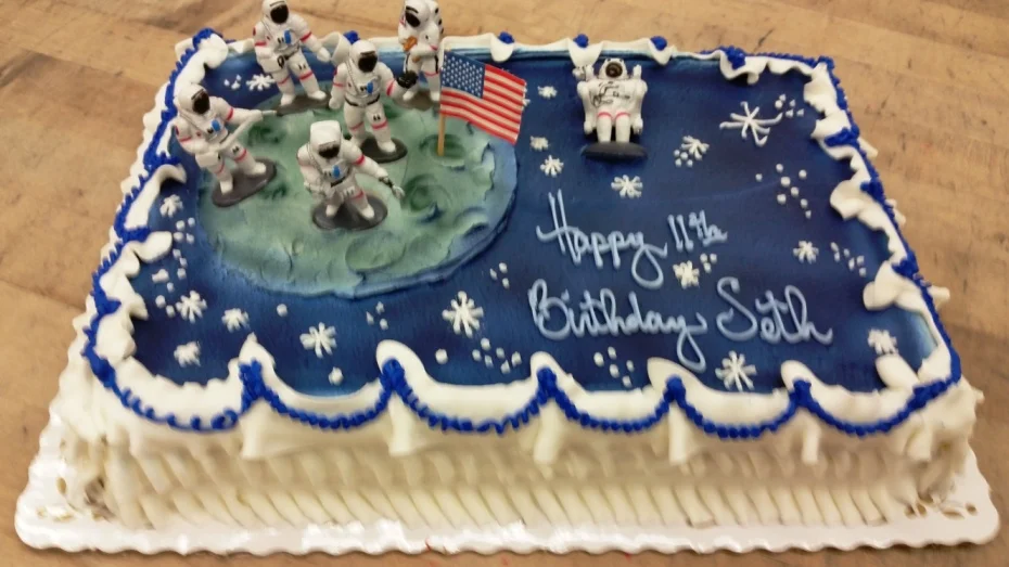 Moon Landing Sheet Cake