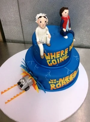 Back to the Future Party Cake