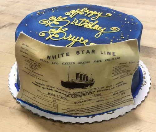 Titanic Photoscan Cake