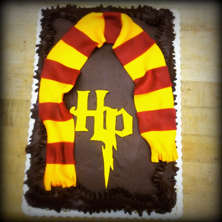 Harry Potter Scarf Sheet Cake