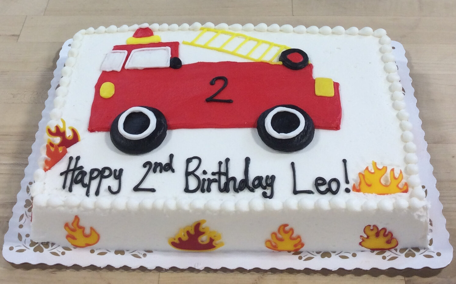 Piped firetruck sheet cake.jpeg