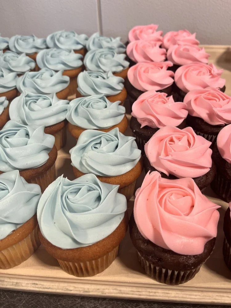 Star Tip Iced Cupcakes in Your Choice of Colors — Trefzger's Bakery