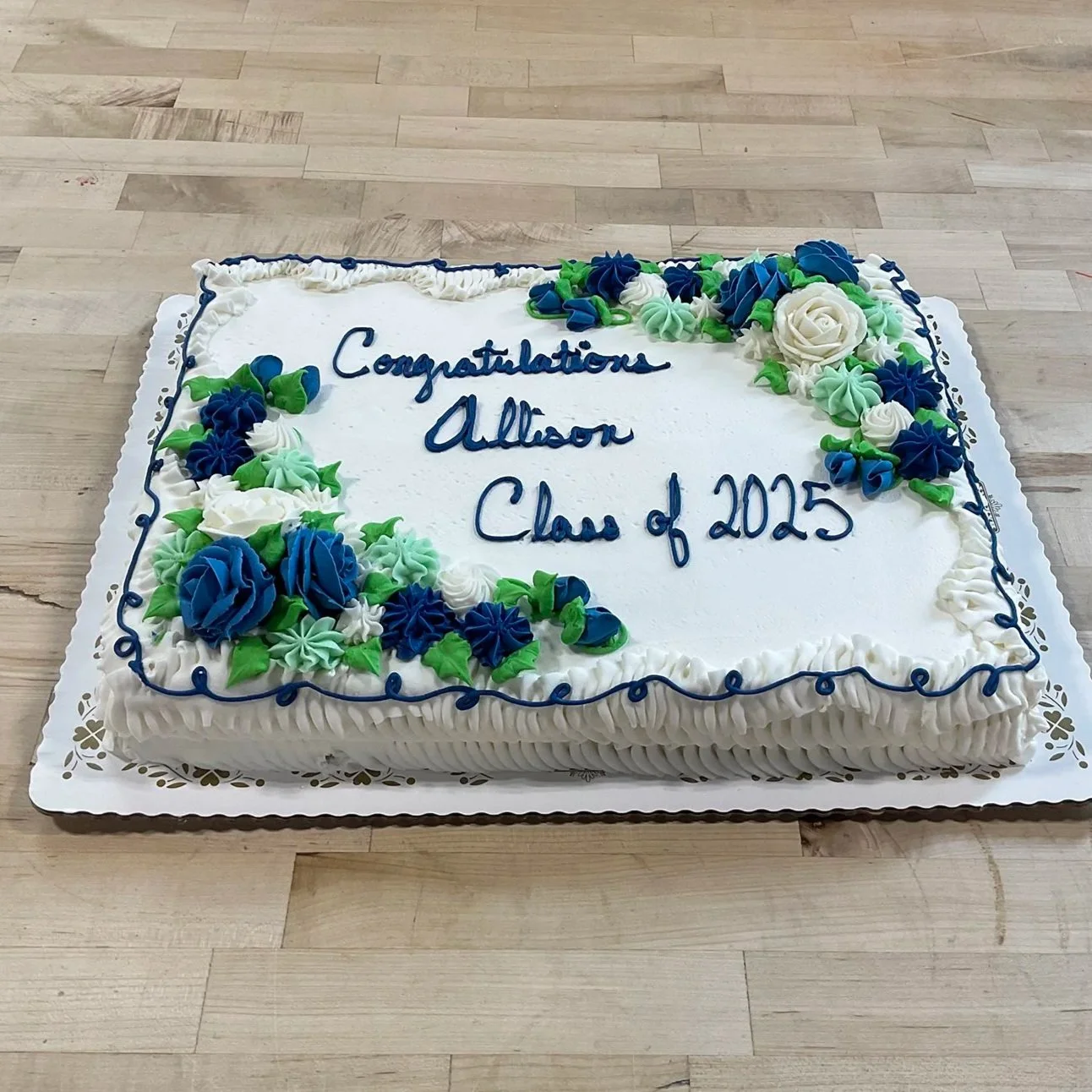 Graduation Cake  with Deco