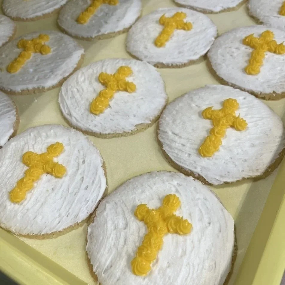 Piped Cross Cookies