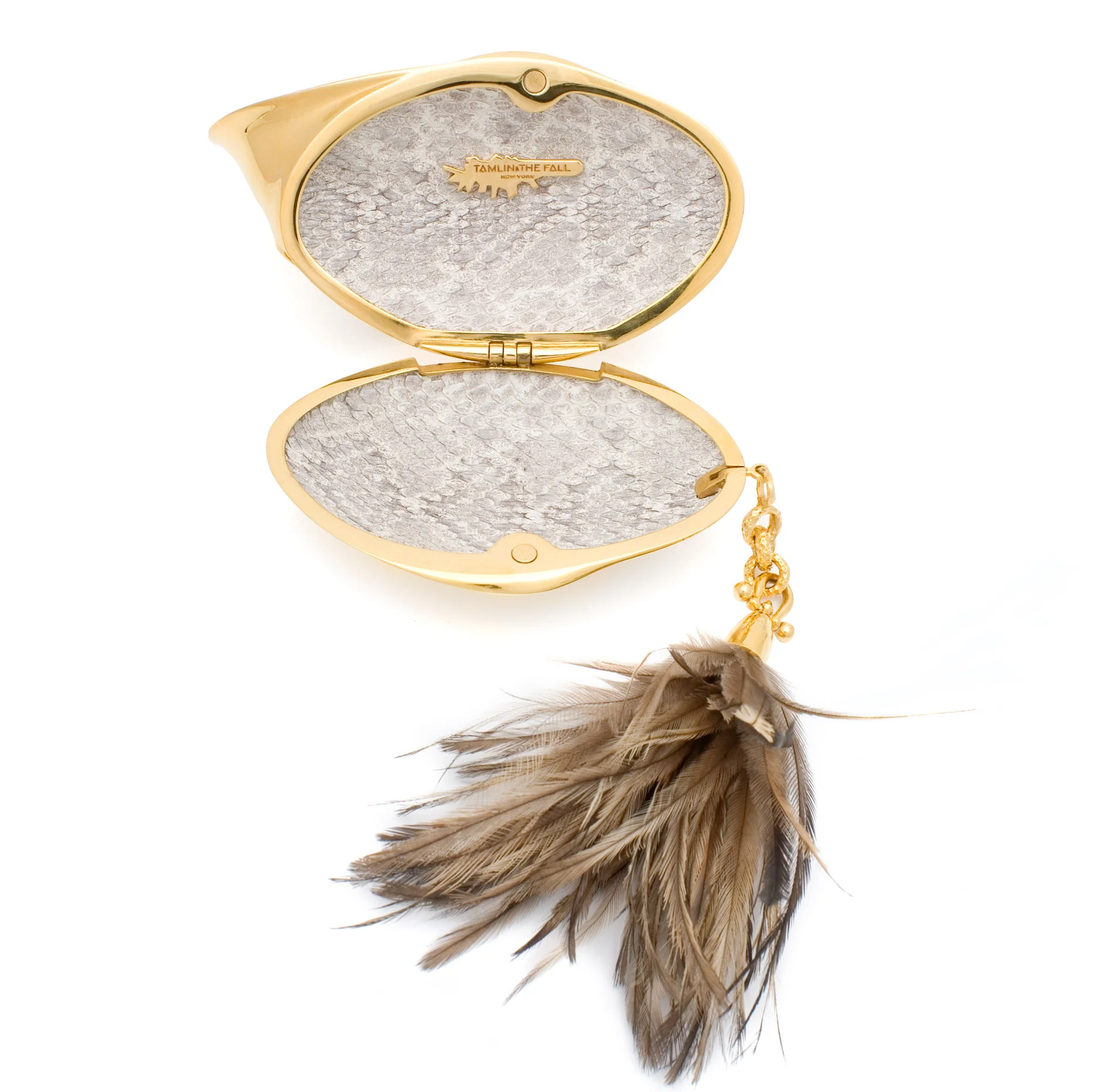 TAMLIN Golden Shell Minaudiere