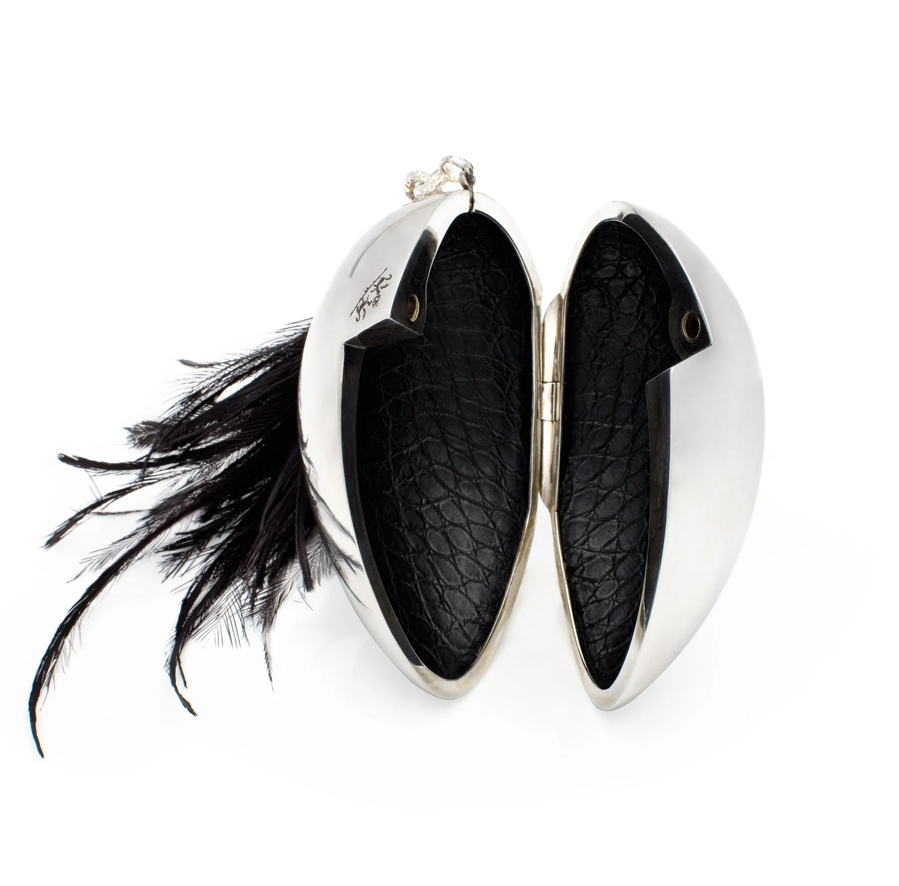 Sterling Silver Egg Minaudiere