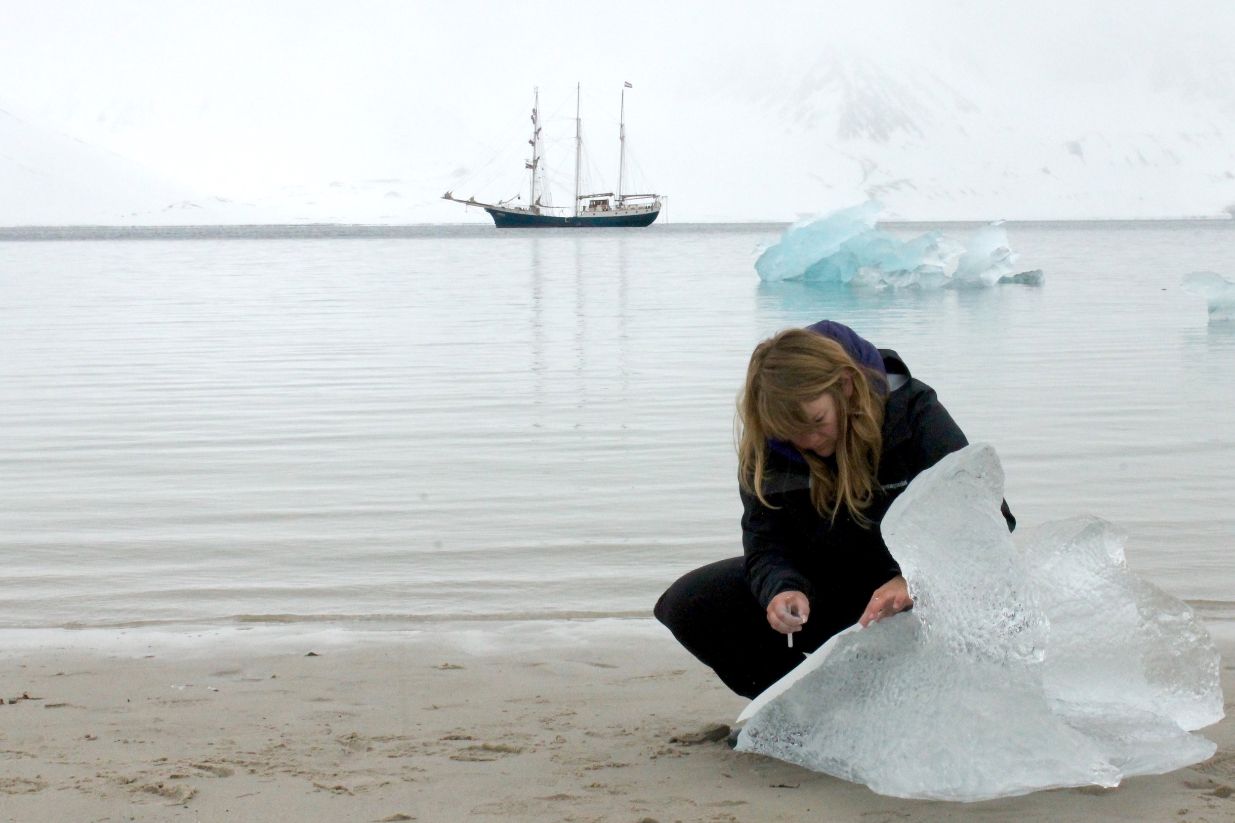 Swell, Iceberg Rubbings, Svalbard, Norway, 2014