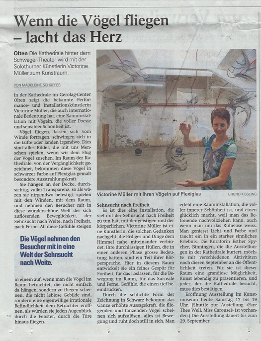 Artikel im Oltener Tagblatt vom 8.9.2013
