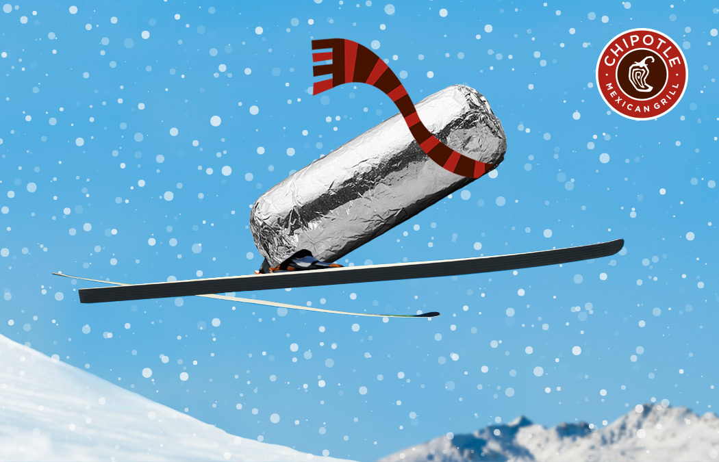 Burrito ski jump.