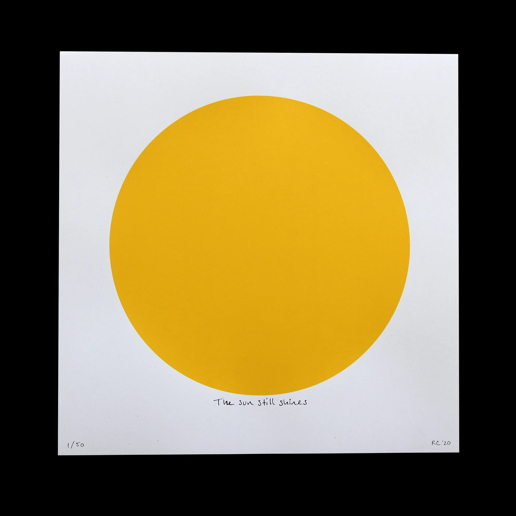 The sun still shines silkscreen print