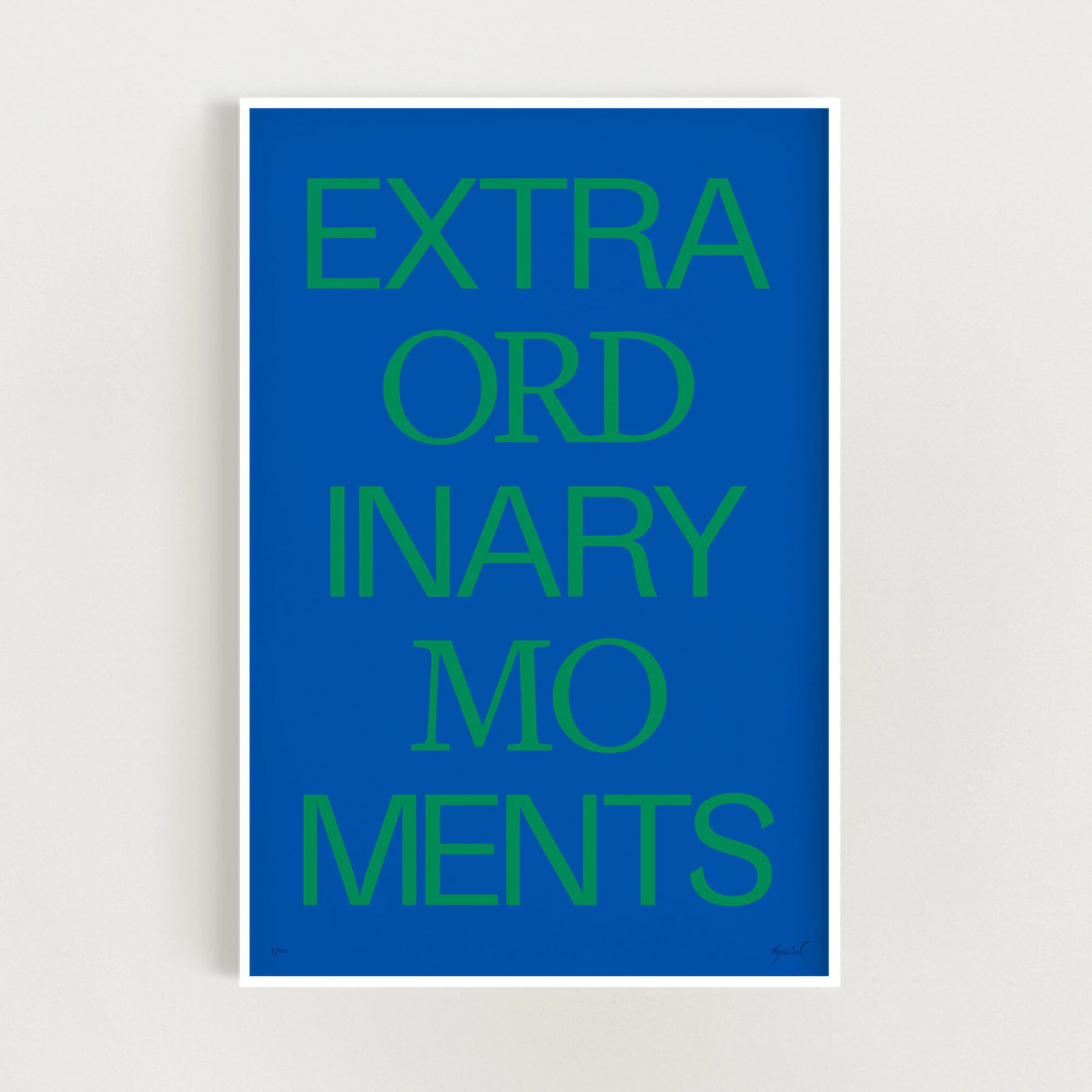 Extraordinary Moments and/or Extra Ordinary Moments