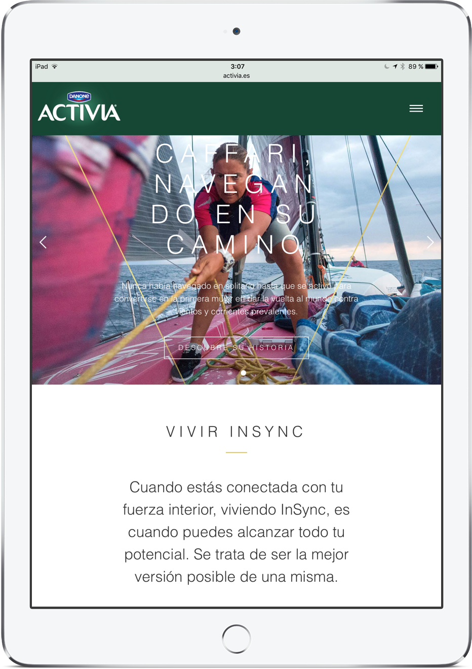 Activia website español