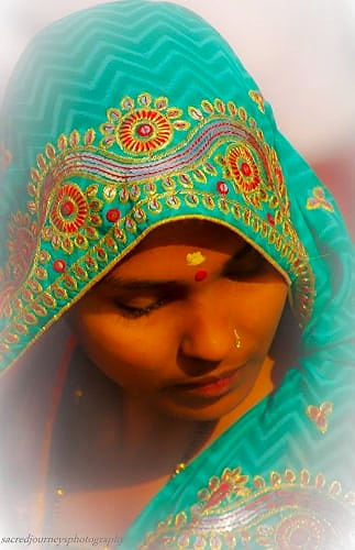  A meditative moment in Varanasi