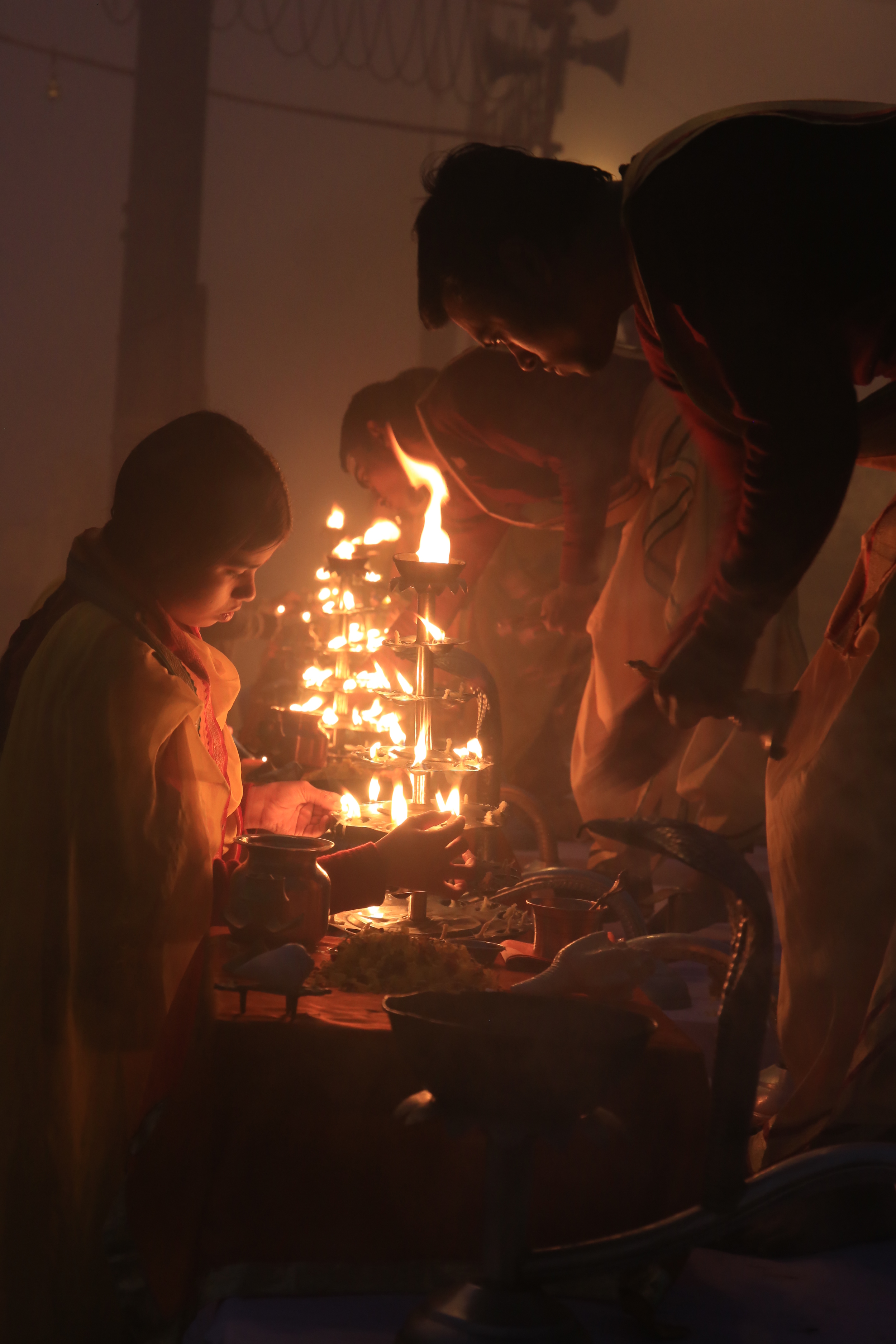 Varanasi lighting Aarti.jpg