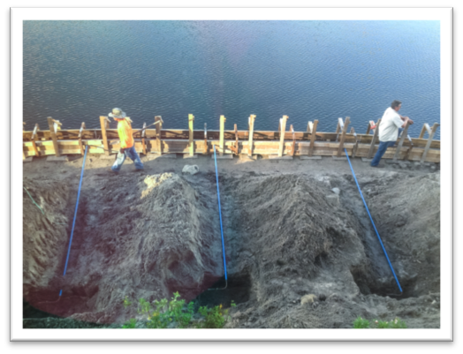 Poly-coated rebar anchors.