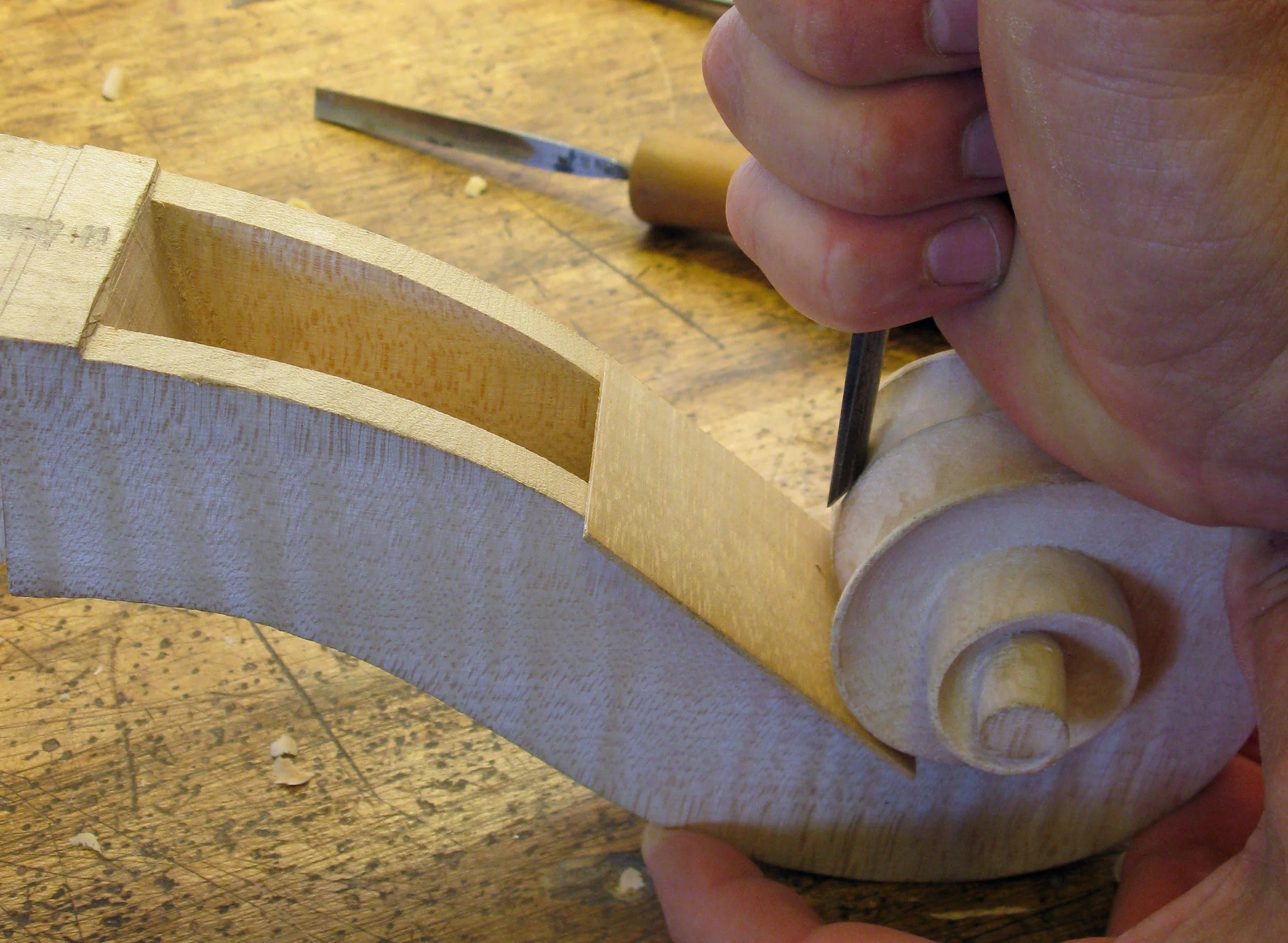 Gouging the front of the comb