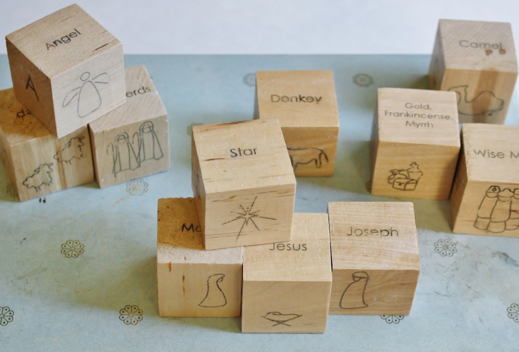 DIY NACIMIENTO EN CUBOS DE MADERA by Yellow Spool