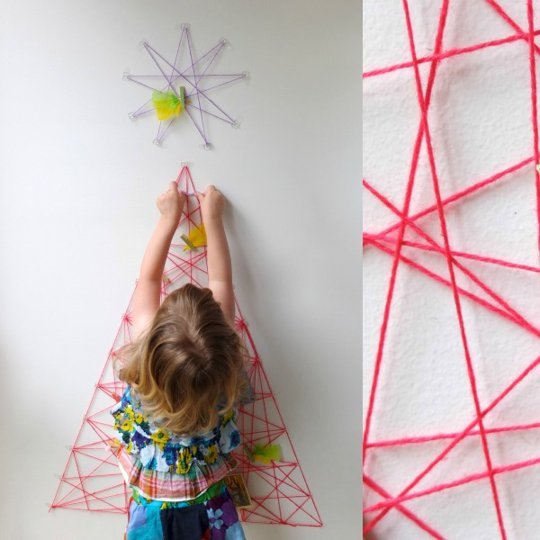 String Art Tree via apartment therapy