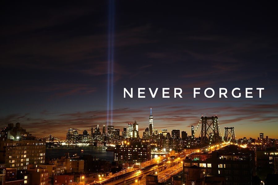 Praying for those who lost someone on this day in 2001. We pray that the comforting peace from Jesus would fill your hearts ❤️ Today we honor the heroes and victims. 💙 #neverforget