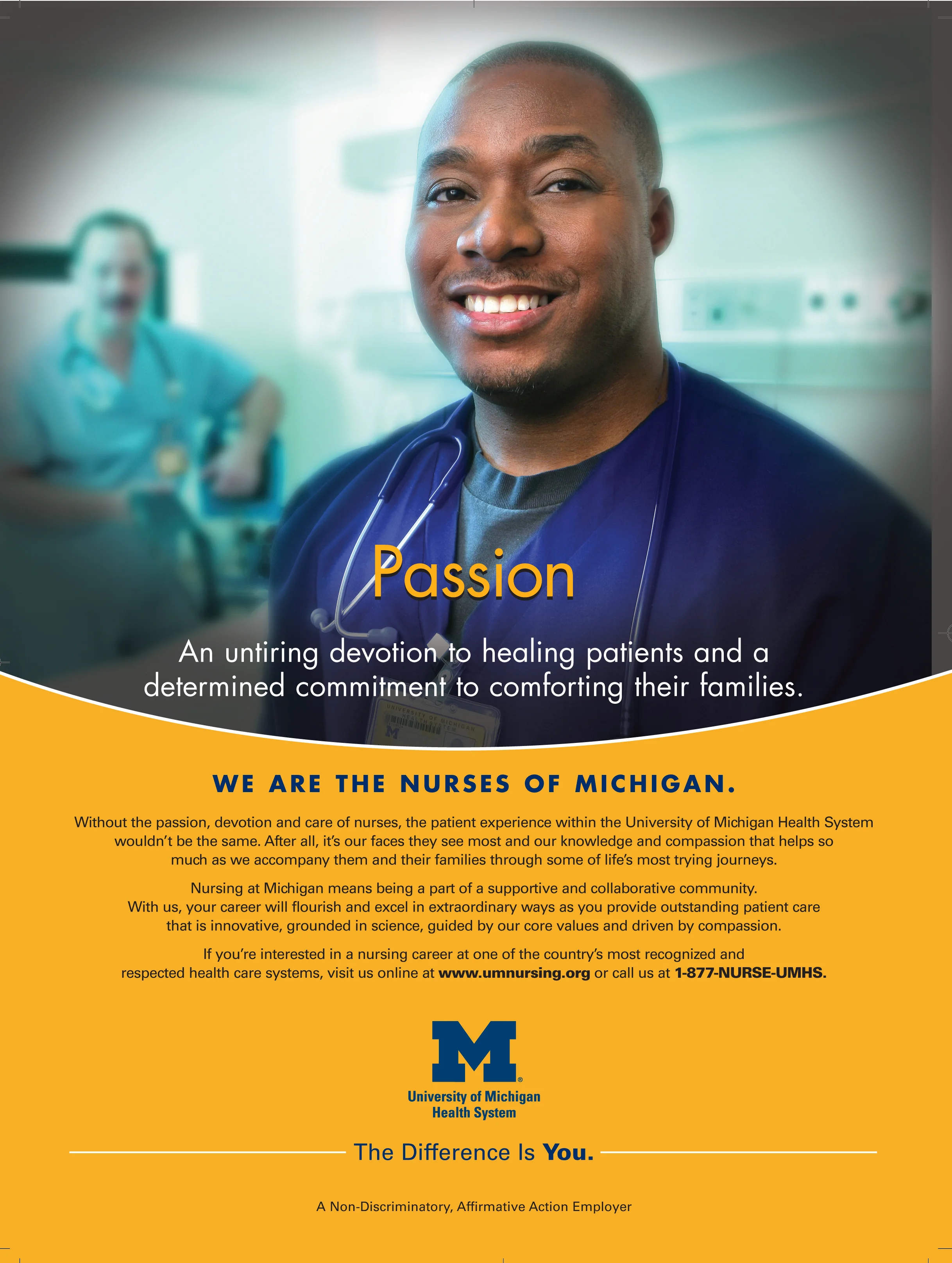 U of M Nursing print ad