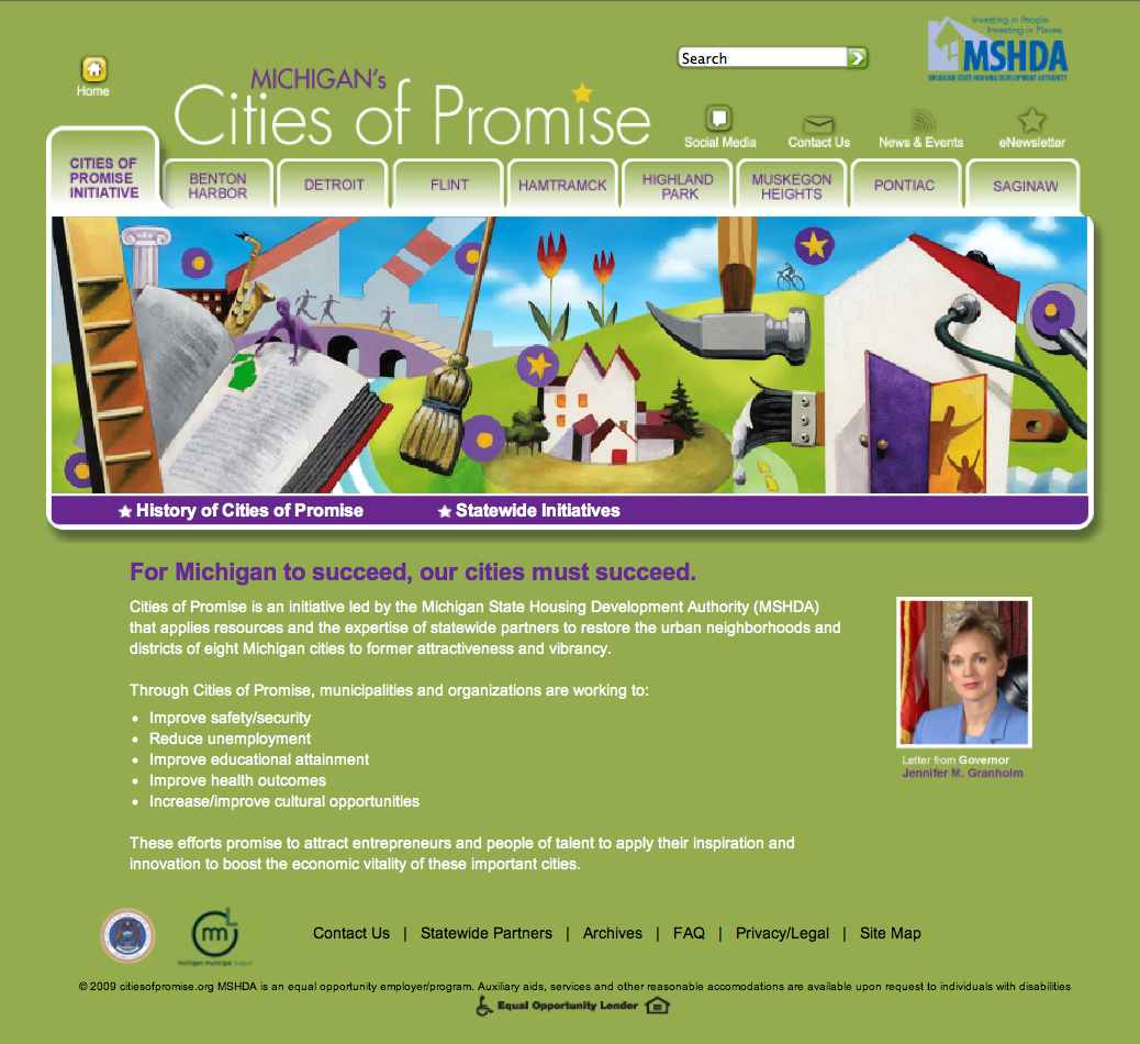 Cities of Promise website