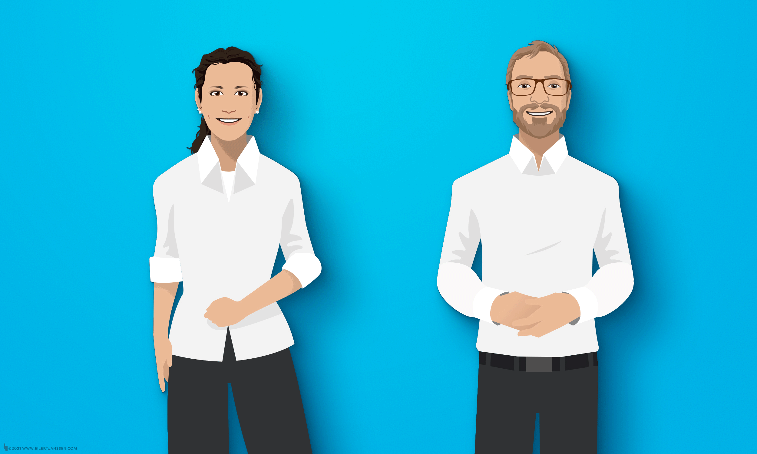 Illustration of Avatars for Print and Digital Media