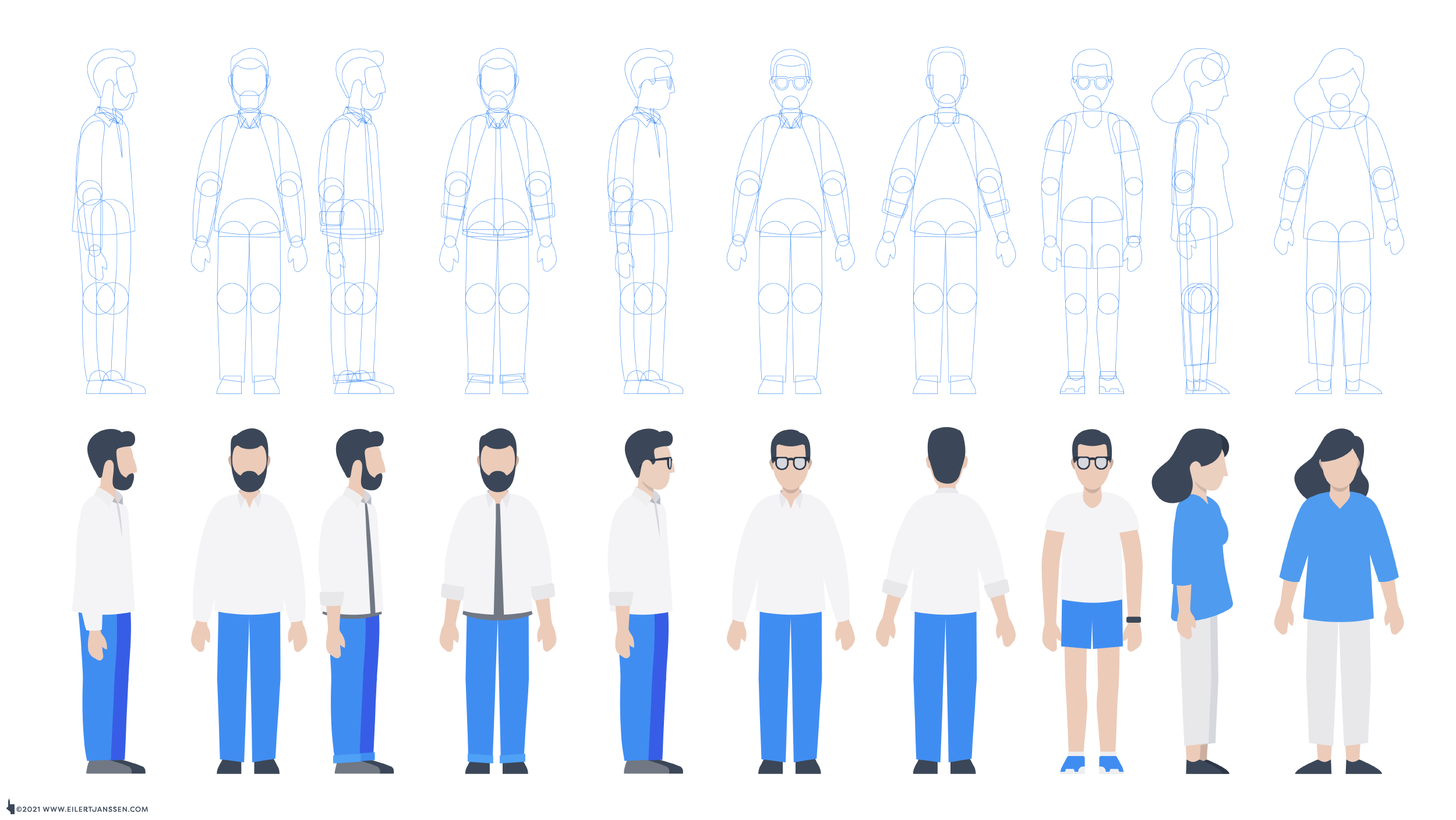 Characters for animation