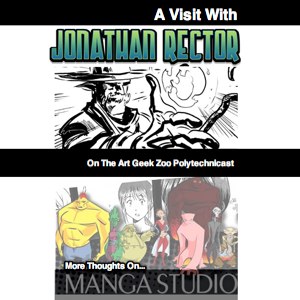 In this episode of the Polytechnicast I’m joined by comic artist Jonathan Rector. We chat about his recent delving into Manga Studio, how he used it for his 24 Hour Comic, what it’s like when you’re coming from an Adobe Photoshop background, and about using only digital tools to make comics.
Links Mentioned
Jonathan Rector on Twitter
Scribbles With Jonathan - LIVE! and Scribbles With Jonathan On Youtube
The Standard - Comic and ComixTribe Writeup on The Standard
Interview with Jonathan about Drawing The Standard
The Hero Code - Comic and The Hero Code’s Successful Kickstarter Project
Free Manga Studio Custom Brushes
Art and Story Podcast
DC Guide to Digitally Drawing Comics
Jonathan Rector’s 24 Hour Comic
Jonathan Demos Perspective Rules in Manga Studio
Krishna Sadasivam Blogs About Mac OSX Utilities and Krishna’s review of ForeverSave
Lean Into Art and 30 Classes in 30 Days
Follow Rob on Twitter or his blog at Interactive-Storyteller.com