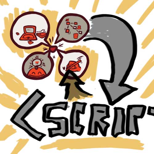 In this episode I discuss how I believe code isn’t just for people with a computer-science background and that no matter your background it can be helpful to draft your code by sketching it out.
Links Mentioned and Useful Resources
Rob’s random-sort jQuery plugin at Blog of an Interactive Storyteller
Coding languages/environments mentioned (though there are many, many more worth checking out based on what tools you use and prefer) Python - a beginners guide , Lua (note: I didn’t find a solid introduction to Lua useful for programmers and non-programmers in the time I had… which means perhaps I should write one. Stay tuned.), JavaScript via jQuery for Designers JavaScript - at w3 Schools
ProcessingJS - a programming tool and language great at visual tasks and for visual thinkers (easiest in some ways to get started with Processing JS, though you can do even more with Processing )
Psudocode