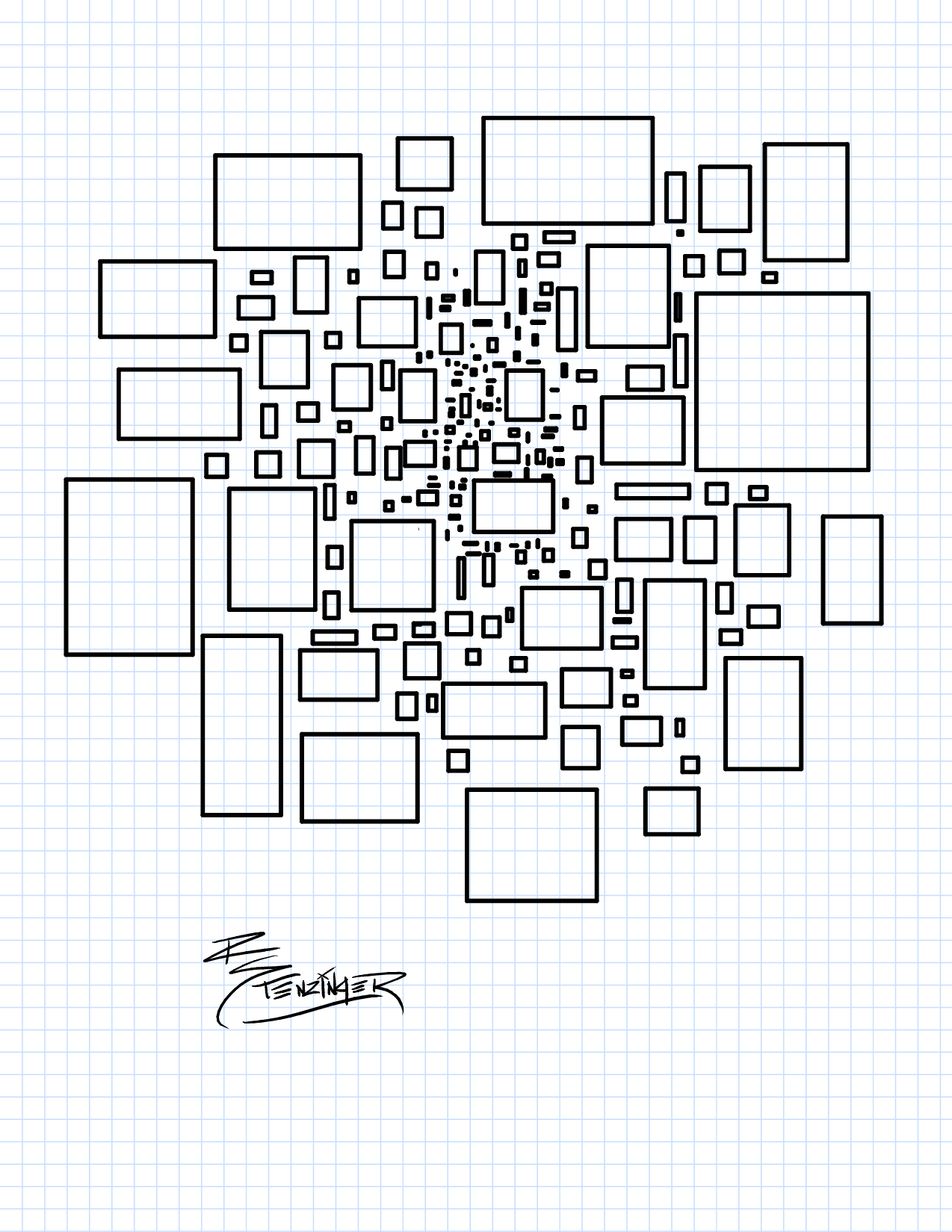 It's rectangles all the way down and I think it warded into taking a little break from the rectangle sketching.