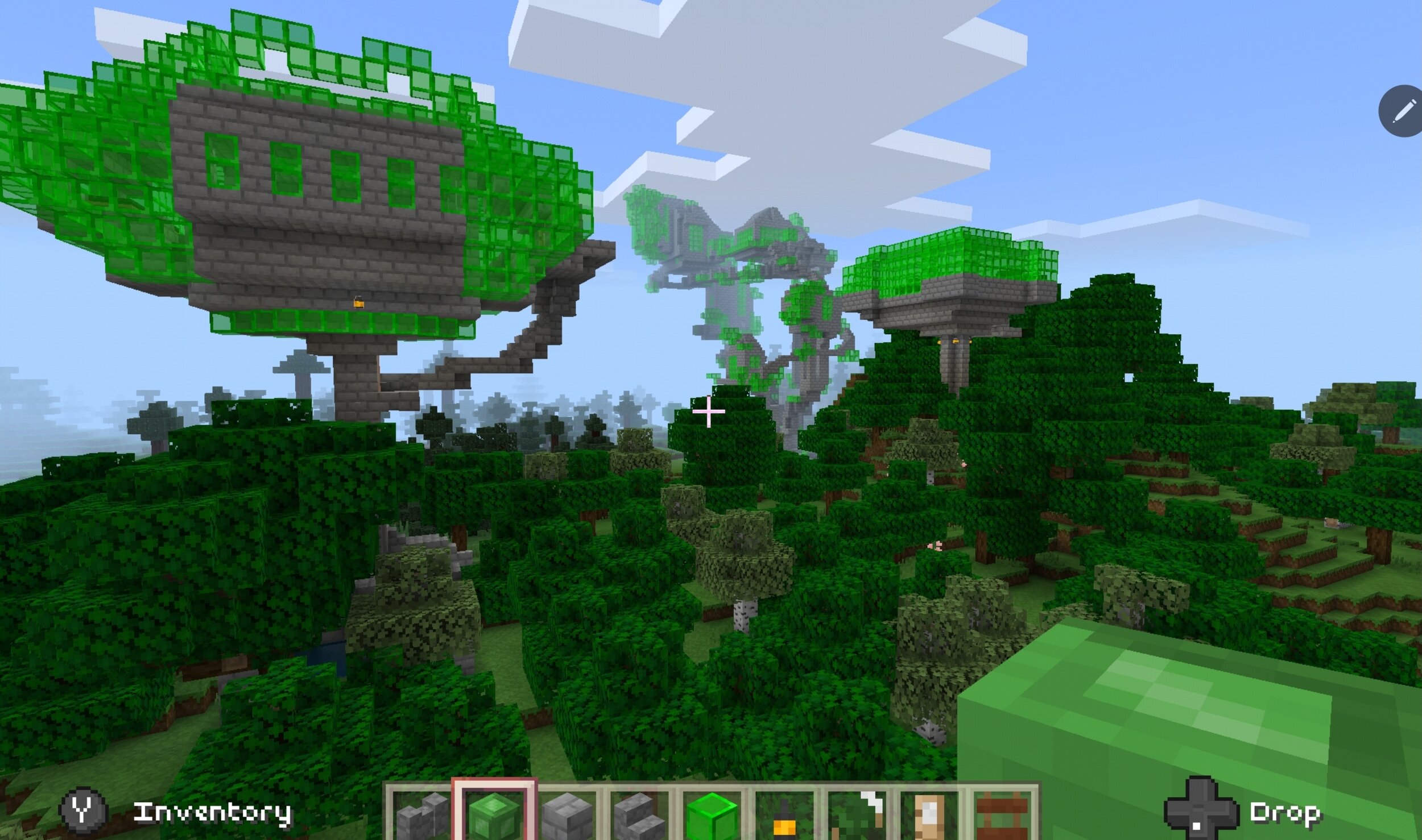 The first four tree castles are all fairly close together