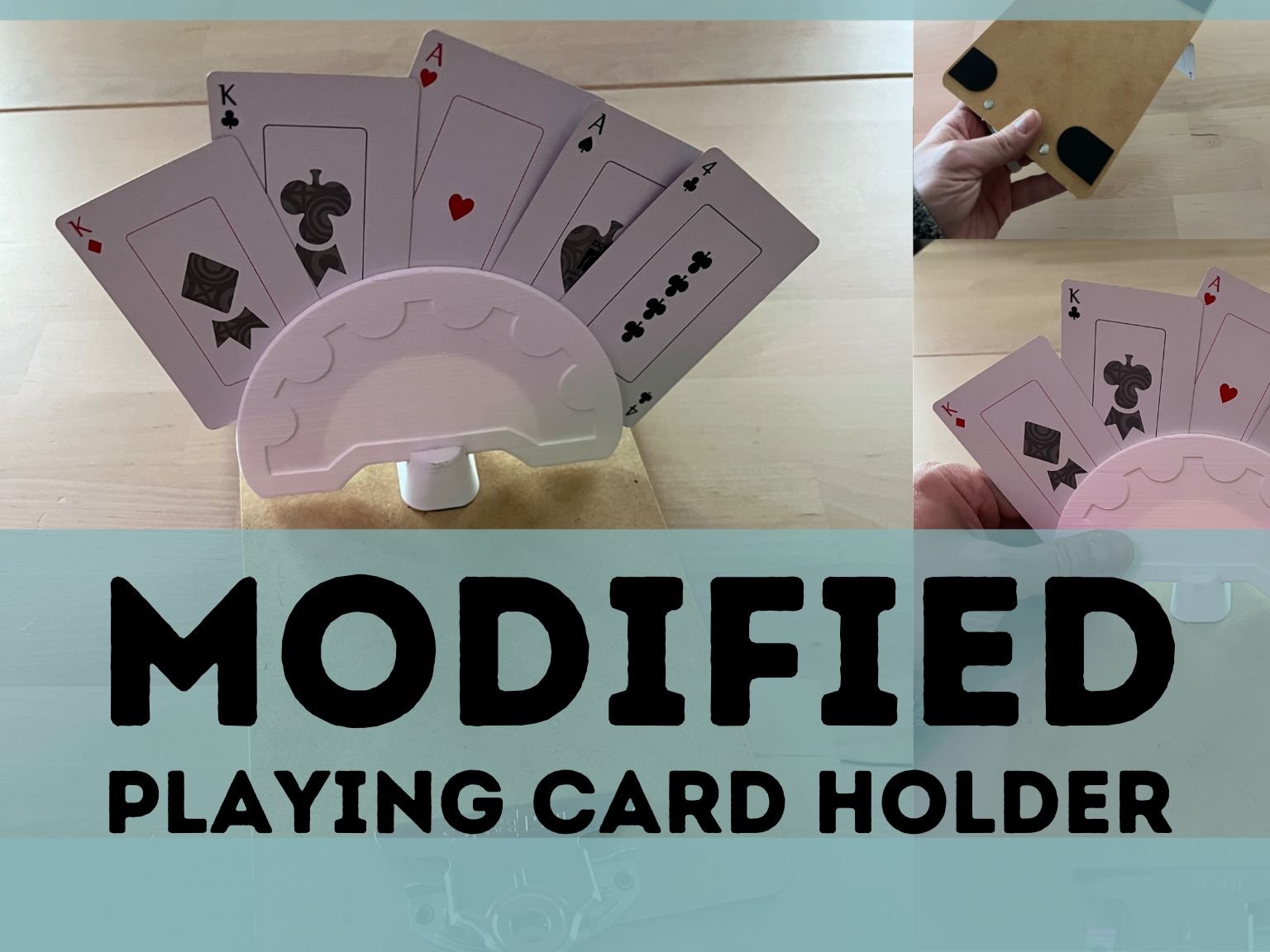 fly Forfatning Skabelse Playing Card Holder 3D Print - Craft Modified to Work One Handed — Blog of  an Interactive Storyteller