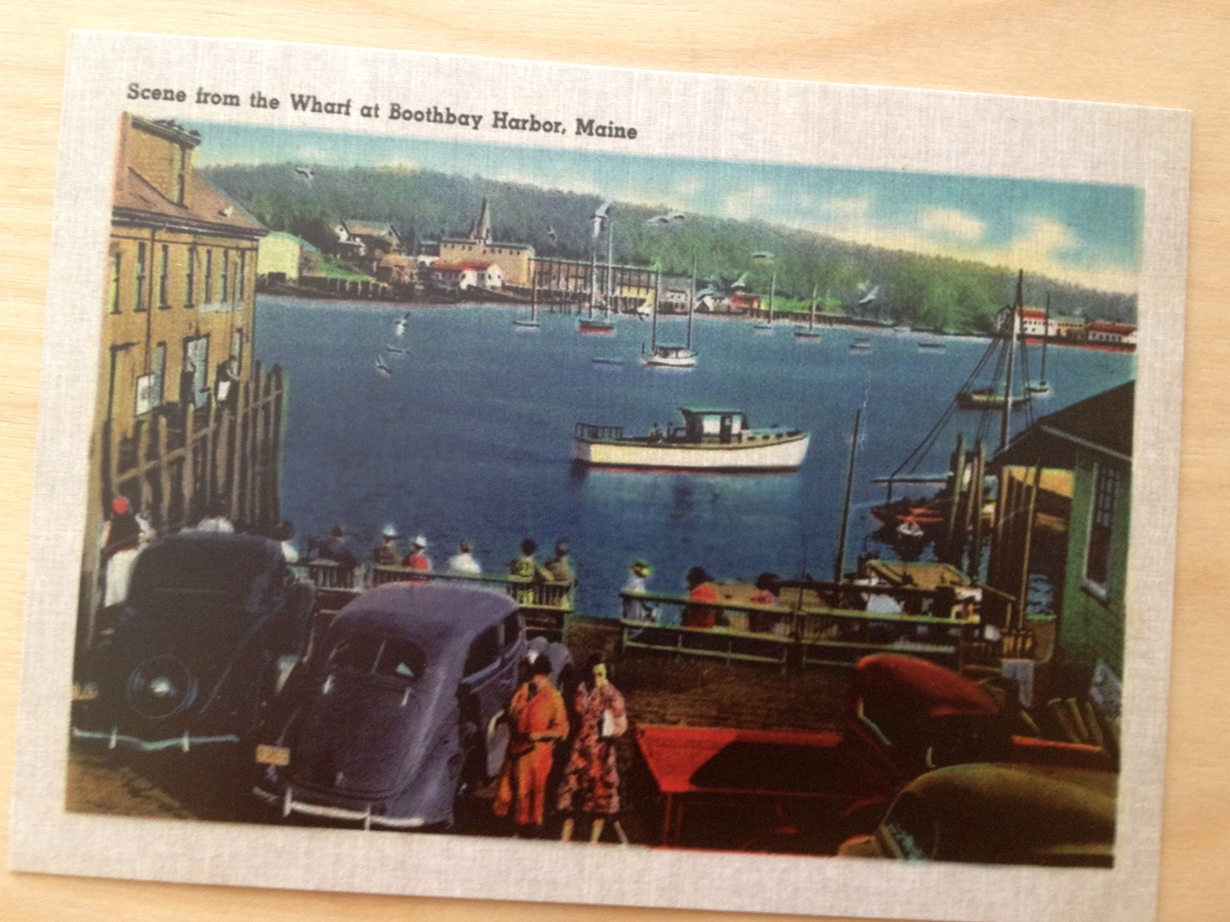  Vintage postcards from the area were featured on the back of each card; directions, RSVP, Rehearsal dinner and&nbsp;accommodations. 