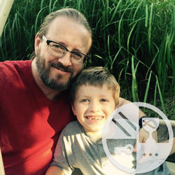 Derek and his son, Dominic.