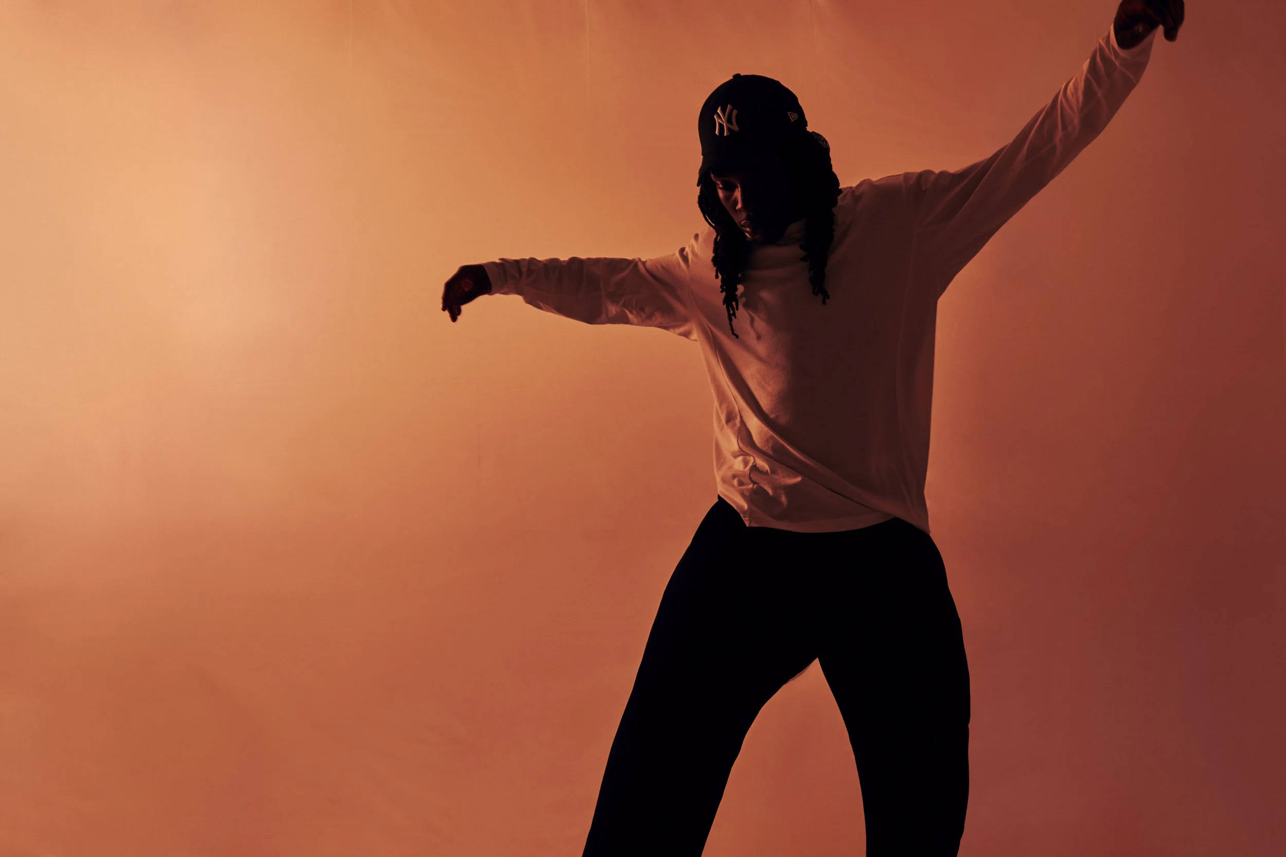 Sport and movement in studio with dancer Remi Black