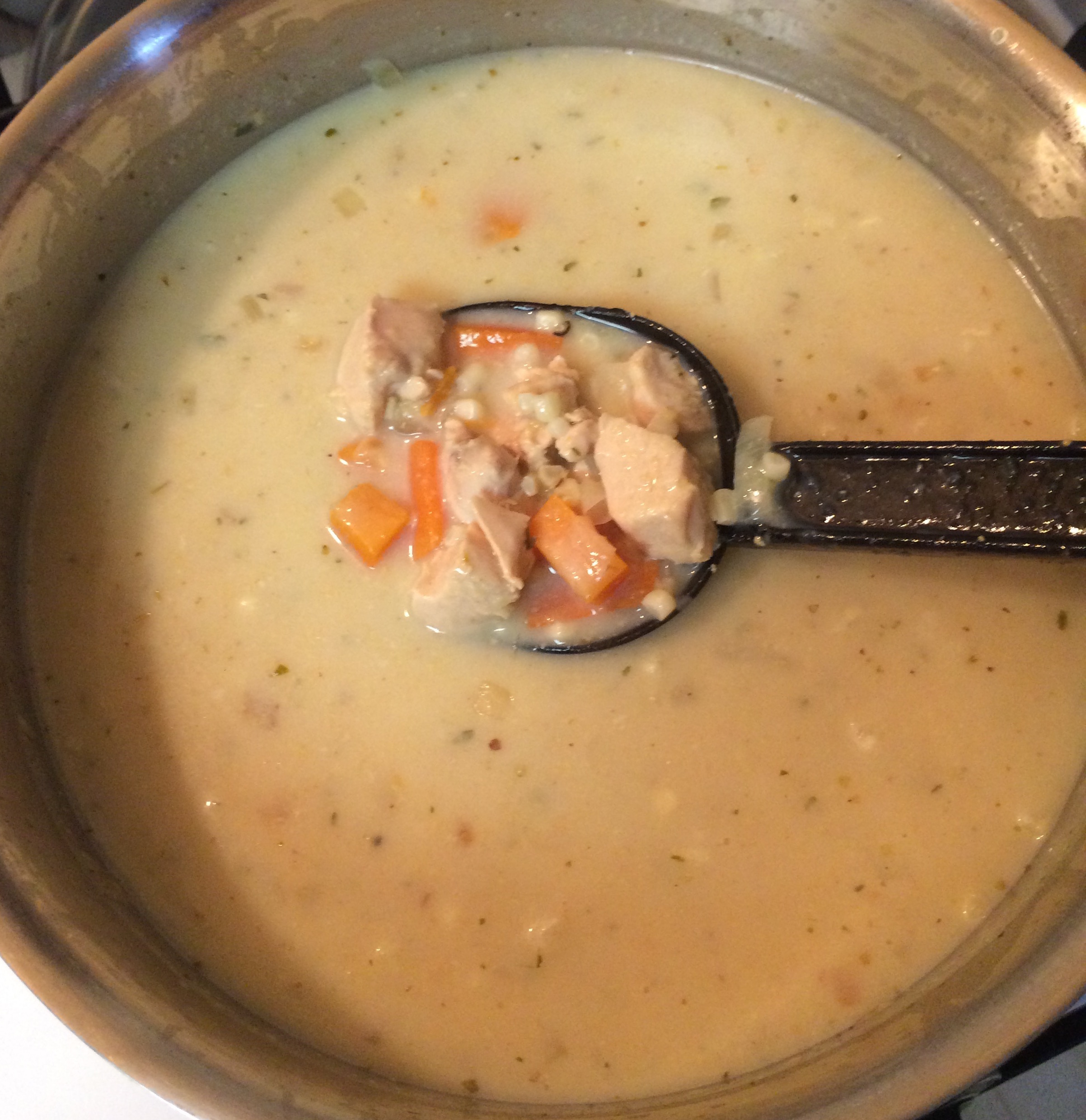 Chicken and Corn Chowder with Sweet Potatoes