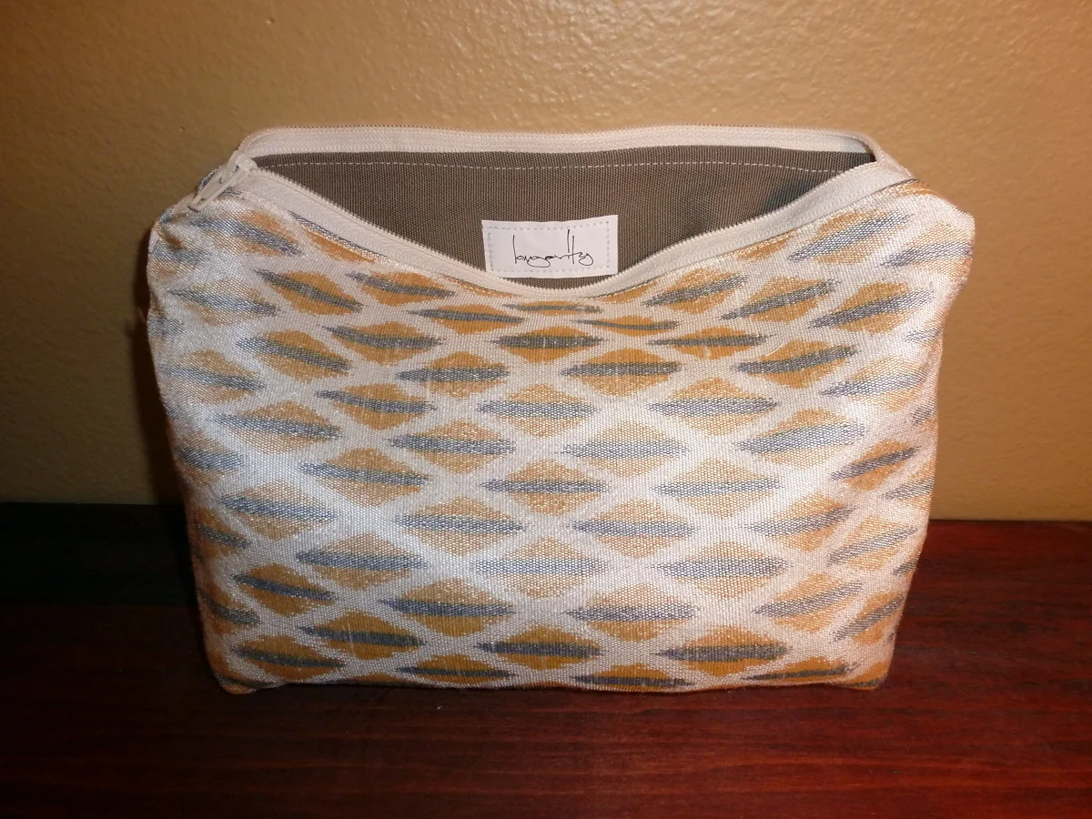 White, Orange and Grey Bag