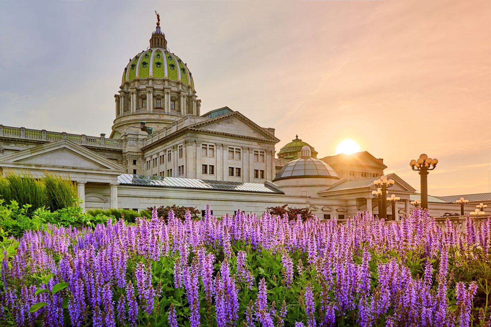 Harrisburg Spring Sunset Capitol .jpg