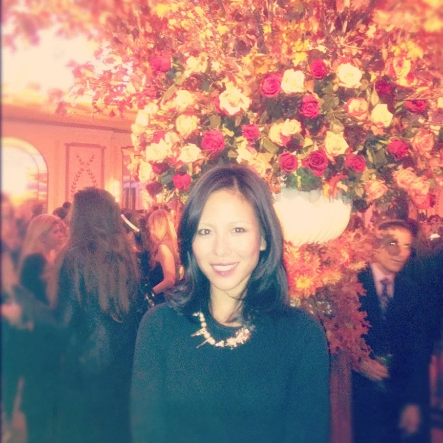 This picture of me was taken inside The Pierre and not inside of Sirio. (The actual restaurant was too crowded for a photo-op!)