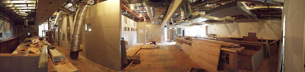 Panoramic View of Interior | Sushi Bar and Bar Area