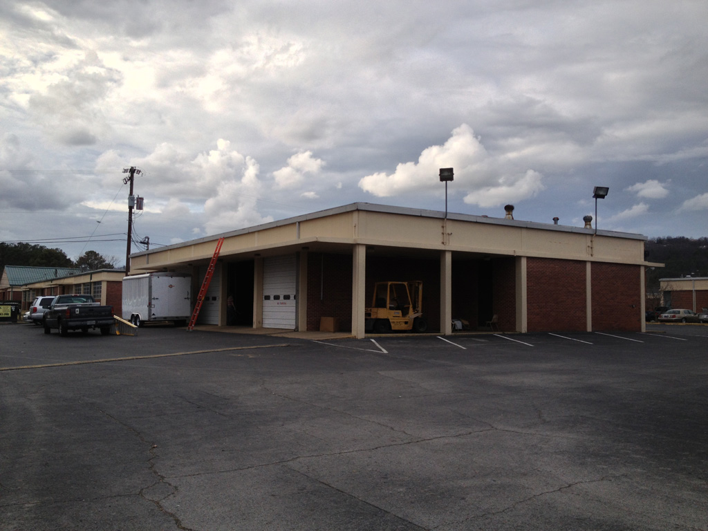 View of the existing building before renovation