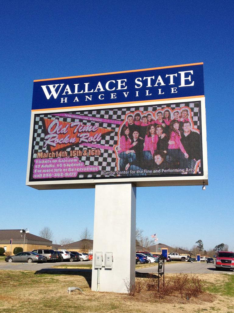 Electronic Readerboard Pylon Sign