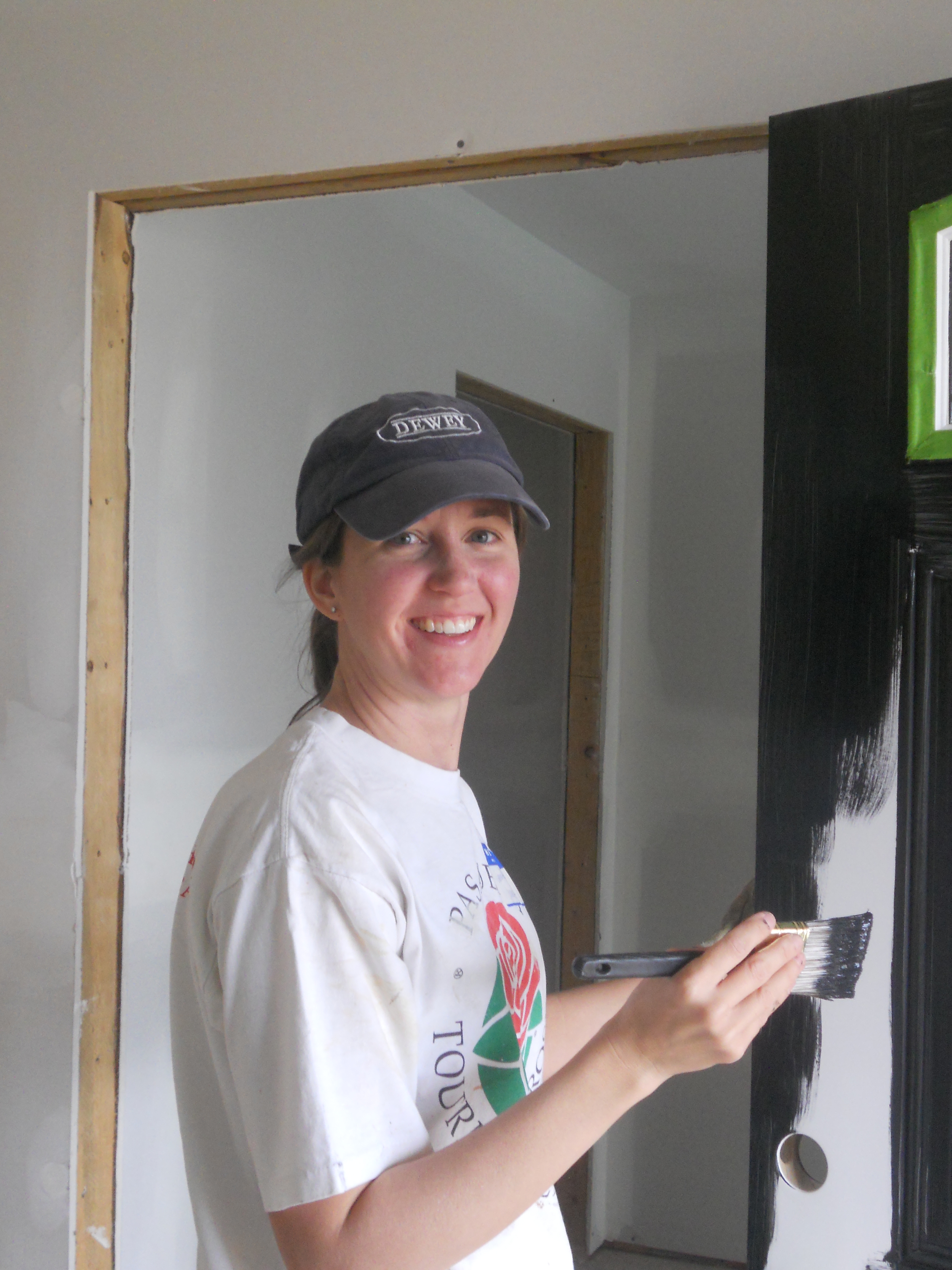 20131003 8 Habitat for Humanity Jennifer's Painint of Front Door.JPG