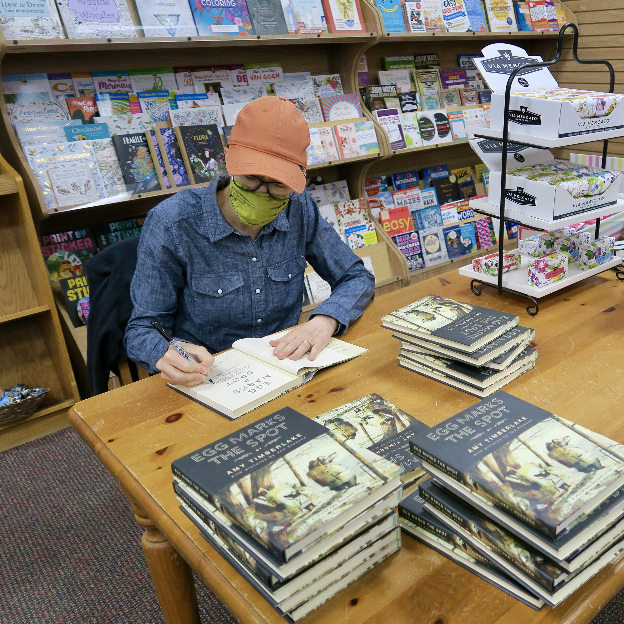 9/28/21 Signing EGG stock at Anderson's in Naperville, Illinois