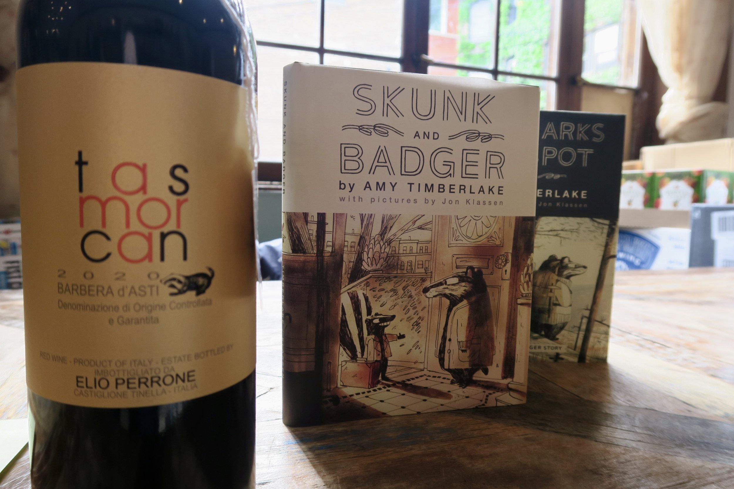 Wine paired with Skunk and Badger? "Fruit forward with a red silty clay base." 
