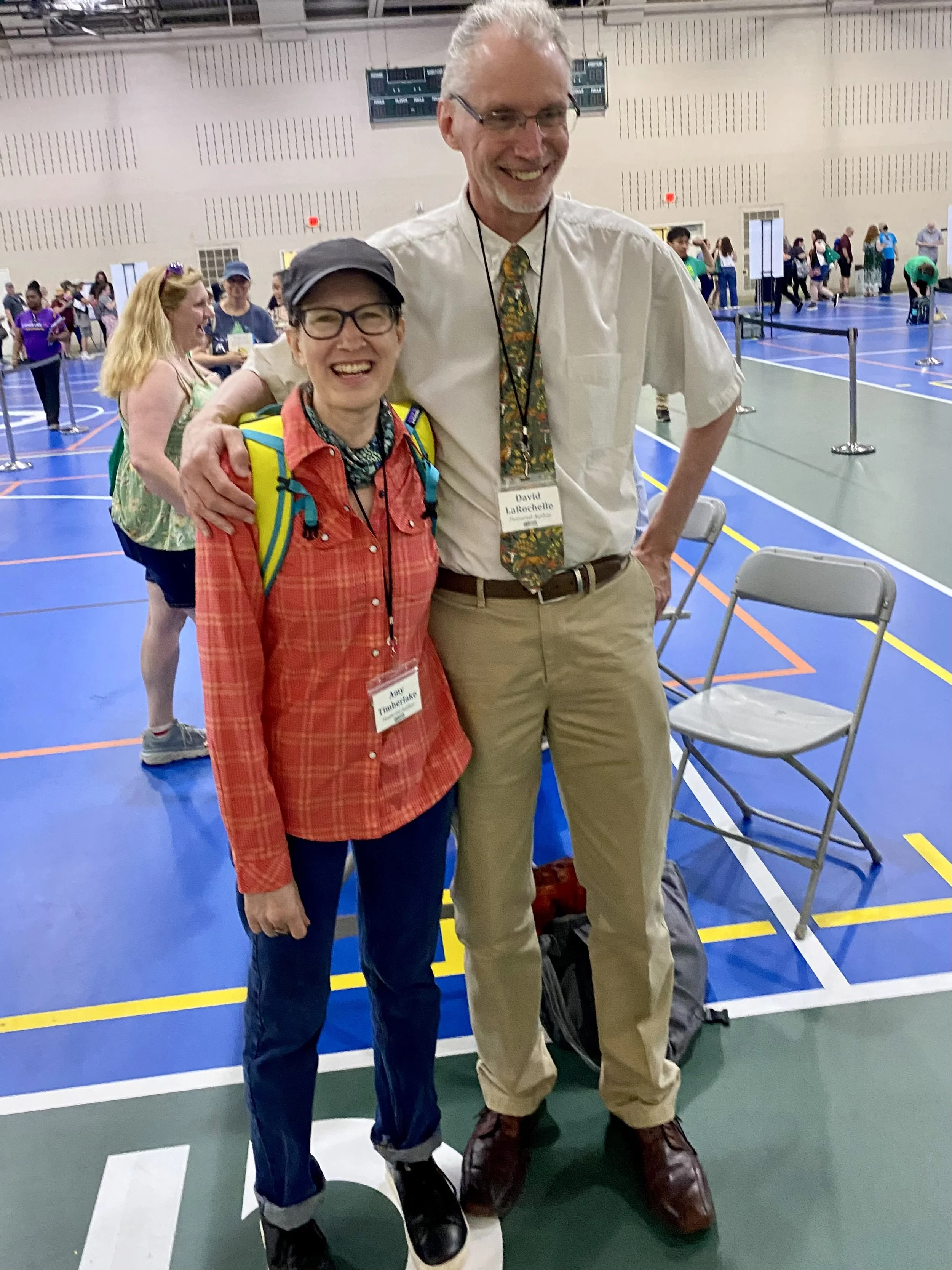 May 2025 -- with David LaRochelle at the Gaithersburg Book Festival!