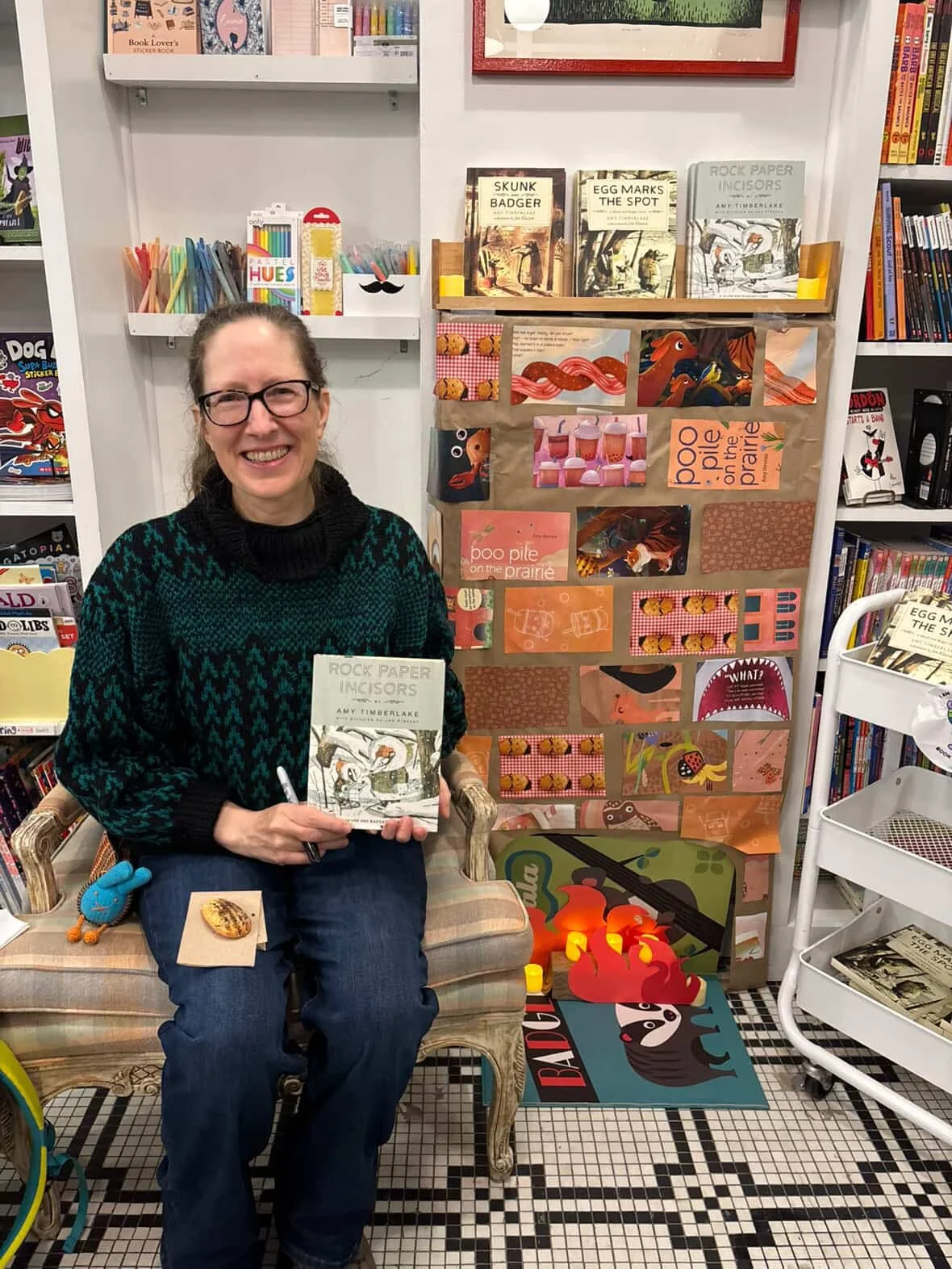 Nov 2025 Booked bookstore event in Evanston, Illinois