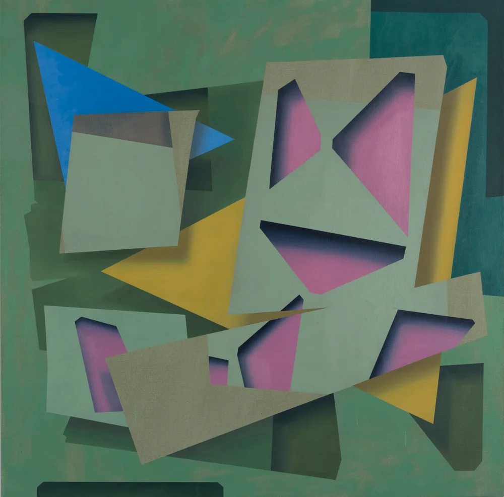 Field Guide, oil on linen, 42 x 42, 2017