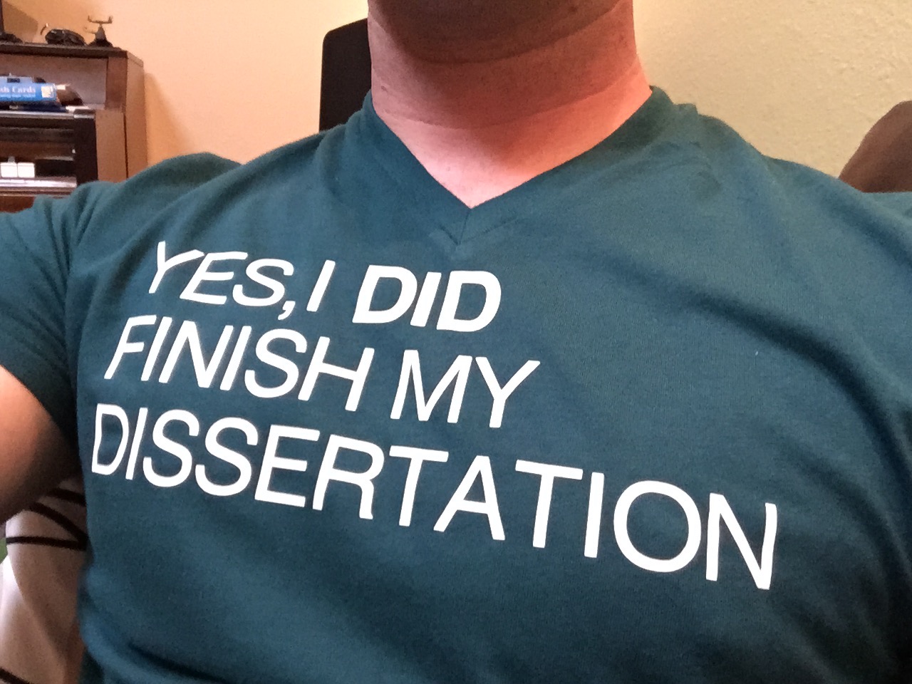 My wife and kids gave me this t-shirt, in good faith, a little less than two weeks ago. I promised them that I wouldn't wear it until it was true.